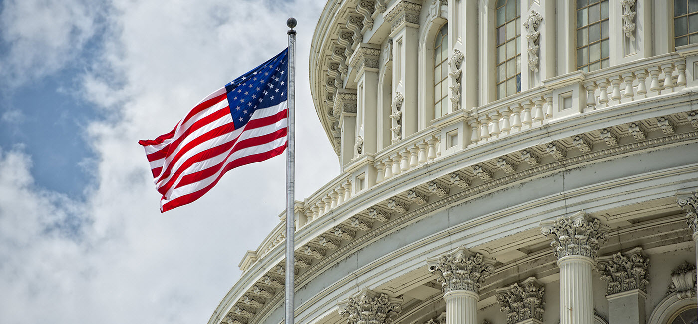 Capitol Building with American flag!''